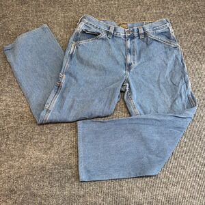 Schmidt Workwear Carpenter Jeans Men's 36x34 Hammer Loop Workwear Denim Pants